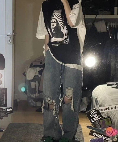 「MGV」 デニムパンツ MEDIUM ブルー レディース_画像3