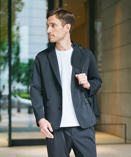 ジャケット テーラードジャケット 「THE TOKYO/ザトウキョウ」Light Matte Stretch Jersey Shape Jacketの画像