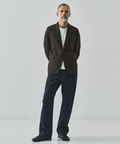 ジャケット テーラードジャケット 「THE TOKYO/ザトウキョウ」Light Matte Stretch Jersey Shape Jacketの画像