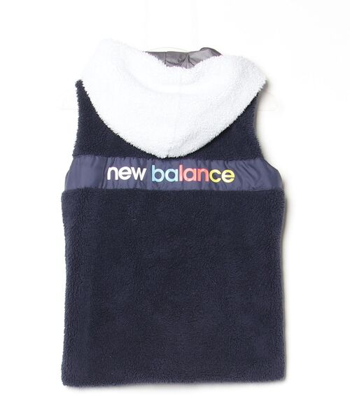 「New Balance」 ベスト 0 ネイビー レディース_画像2