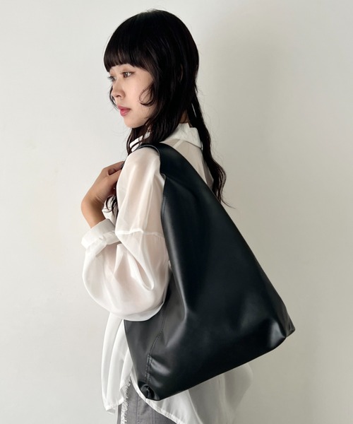 トートバッグ 「A4収納可」PUワンハンドルショルダーバッグ レディース
