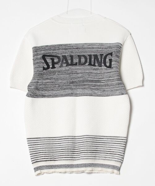 「5351 POUR LES HOMMES」 半袖ニット「SPALDINGコラボ」 46 ベージュ メンズ_画像2