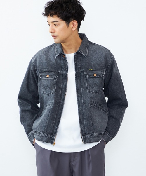 Lee（リー） 「Wrangler」デニムジャケット LARGE ブラック系その他 