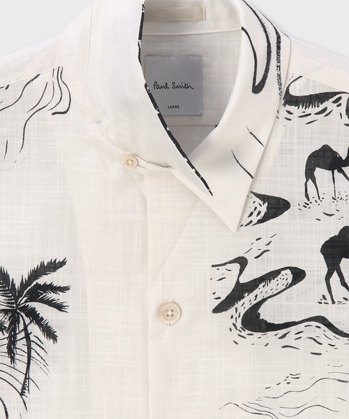 シャツ Travels Toile” オープンカラーシャツ / 163640 332 メンズの画像