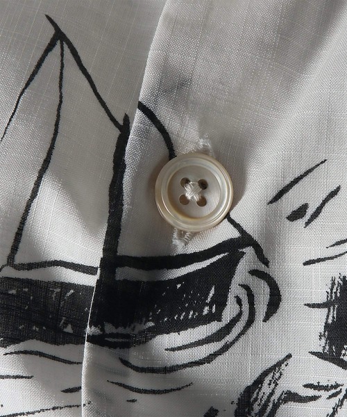 シャツ Travels Toile” オープンカラーシャツ / 163640 332 メンズの画像