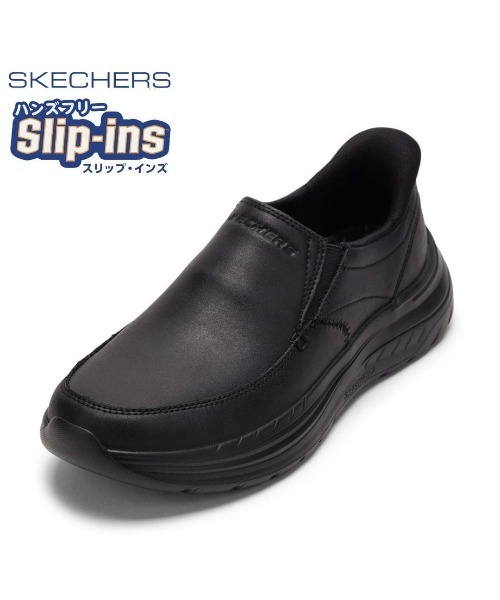 「SKECHERS」 スリッポン 25.5cm ブラック メンズ_画像4