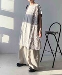 チュニック ◯ひんやり リブとシャーリング デ...の詳細画像2