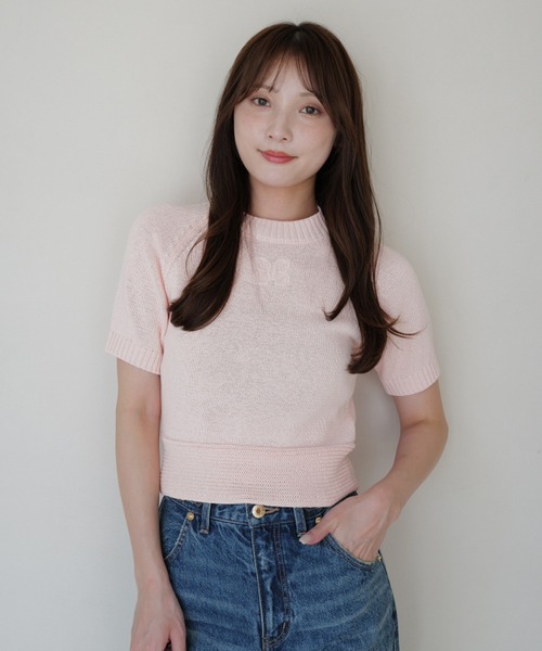 ニット セーター EIMY RIBBON KNIT レディースの画像