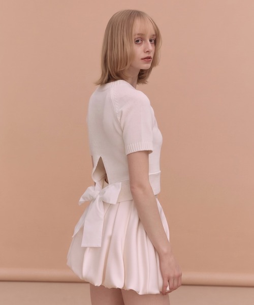 ニット セーター EIMY RIBBON KNIT レディースの画像