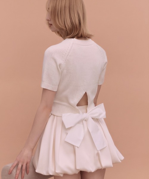 ニット セーター EIMY RIBBON KNIT レディースの画像