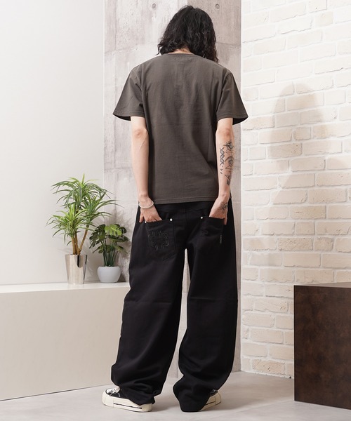 Laufer ワイドパンツ ジーンズ 「Laufer」ダブルウエスト ワイドカーブ