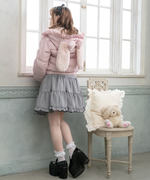 「DearMyLove」 フリルスカート MEDIUM ブラック レディース_画像6