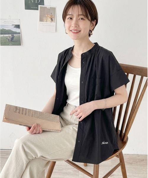 NANGA（ナンガ） ブラウス シャツ 半袖 EXCURSION S/S BLOUSE WOMEN