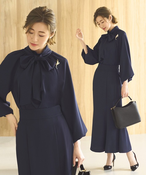 新品 未使用 RUIRUE BOUTIQUE フォーマル セット LL ネイビー RUIRUE BOUTIQUE（ルイルエブティック） セットアップ LL ネイビー