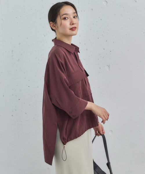「DOUX ARCHIVES」 半袖ポロシャツ 38 ベージュ レディース_画像5