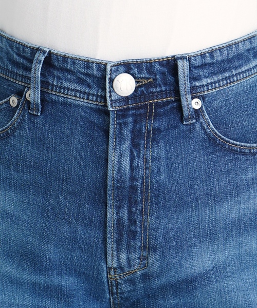 「YANUK」 デニムパンツ 21inch ブルー レディース_画像4
