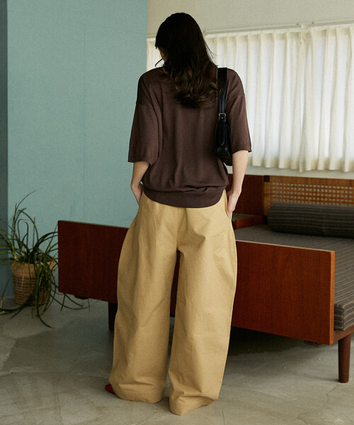 「U.S. POLO ASSN.」 半袖ニット SMALL チャコールグレー メンズ_画像6