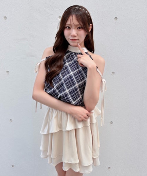 NOMAE（ノーマエ） ワンピース 配色アメスリミニワンピース : ZOZOTOWN