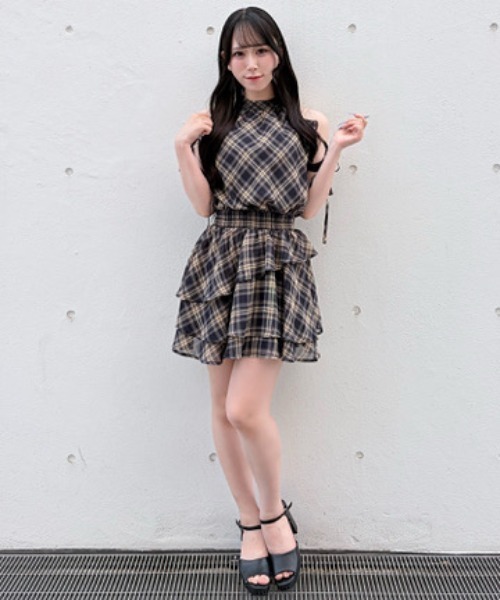 NOMAE（ノーマエ） ワンピース 配色アメスリミニワンピース : ZOZOTOWN
