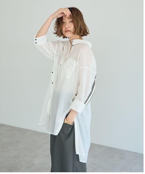 「Editt by YECCA VECCA」 長袖シャツ FREE ブルー レディース_画像2