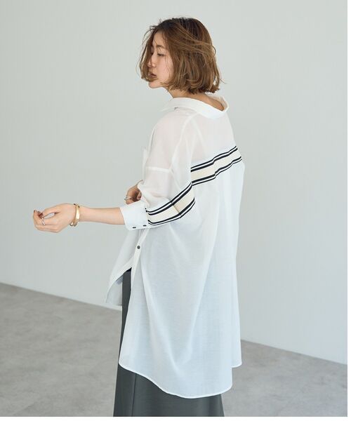 「Editt by YECCA VECCA」 長袖シャツ FREE ブルー レディース_画像5