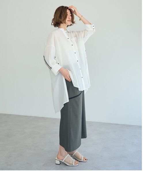 「Editt by YECCA VECCA」 長袖シャツ FREE ブルー レディース_画像8
