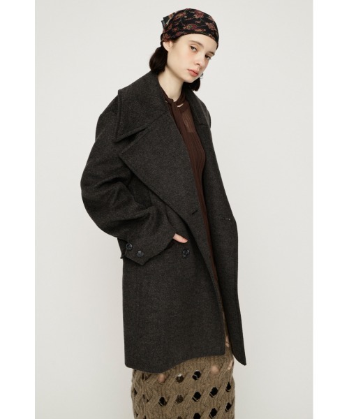 SLY（スライ） ステンカラーコート コート BIG COLLAR DOUBLE MIDI