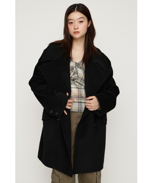 SLY（スライ） ステンカラーコート コート BIG COLLAR DOUBLE MIDI