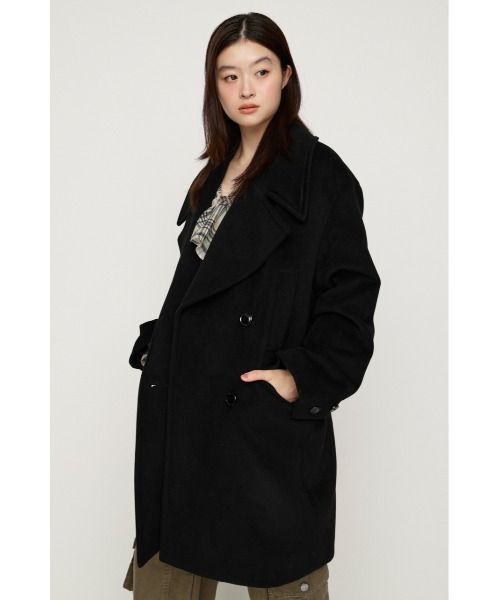 SLY（スライ） ステンカラーコート コート BIG COLLAR DOUBLE MIDI