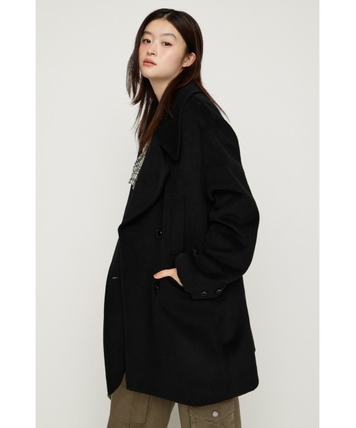 SLY（スライ） ステンカラーコート コート BIG COLLAR DOUBLE MIDI 