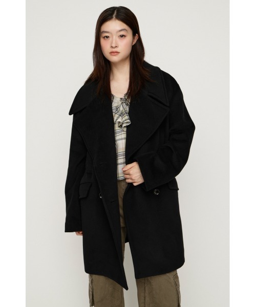 SLY（スライ） ステンカラーコート コート BIG COLLAR DOUBLE MIDI