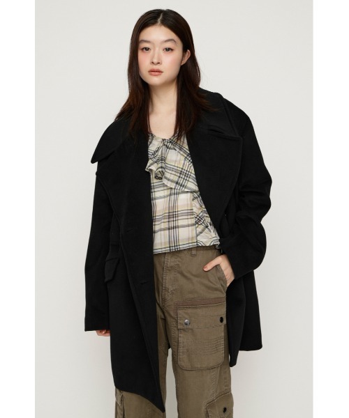 SLY（スライ） ステンカラーコート コート BIG COLLAR DOUBLE MIDI