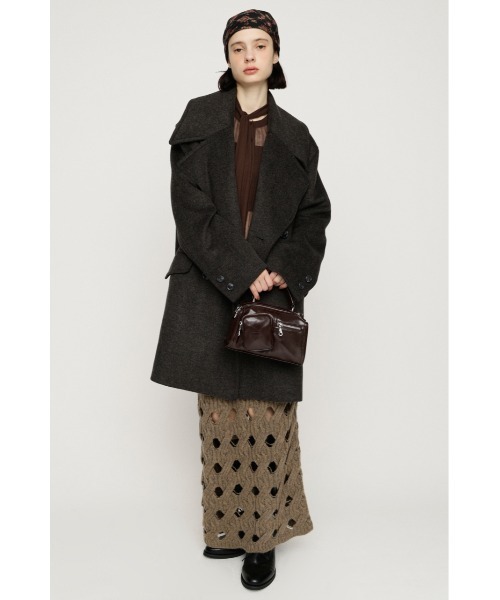 SLY（スライ） ステンカラーコート コート BIG COLLAR DOUBLE MIDI