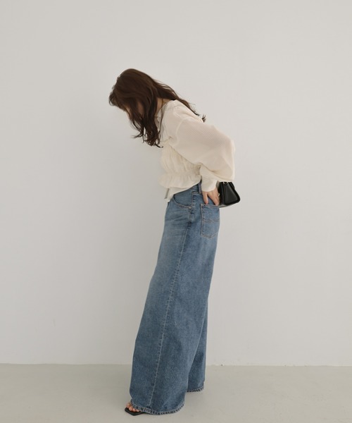 「Freesia by andme」 長袖シャツ FREE グリーン レディース_画像7