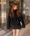 ブルゾン アウター ダブルボタンスエードブルゾ...の詳細画像1