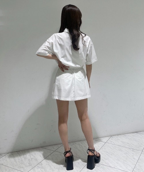 「EIMY ISTOIRE」 シャツワンピース M ホワイト レディース_画像2