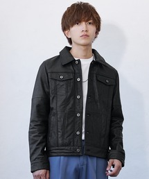 リプロダクトレザー 本革 Gジャンタイプ トラックジャケット セール】リプロダクトレザー 本革 Gジャンタイプ トラック