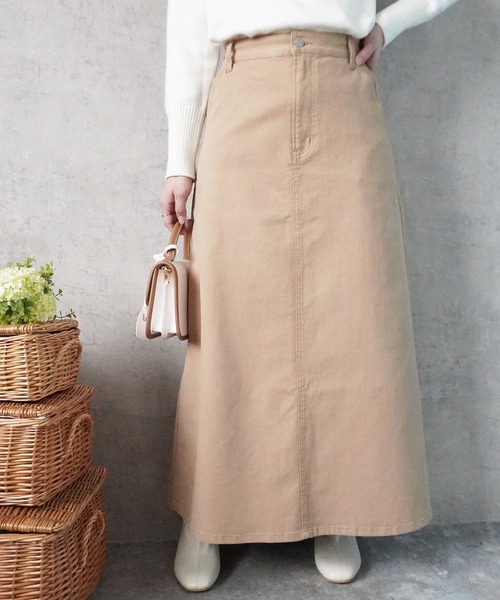 Emma（エマ） デニムスカート (nod)デニム・ツイルフレアロング