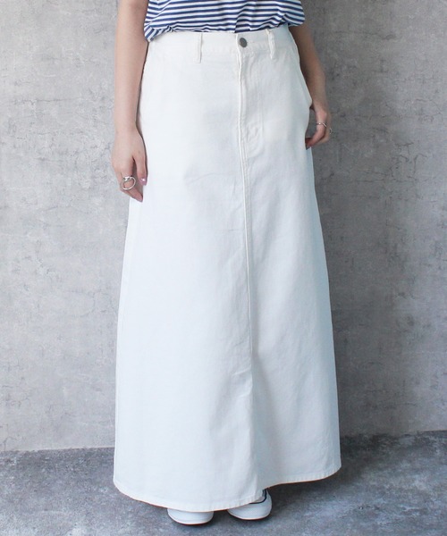 Emma（エマ） デニムスカート (nod)デニム・ツイルフレアロング