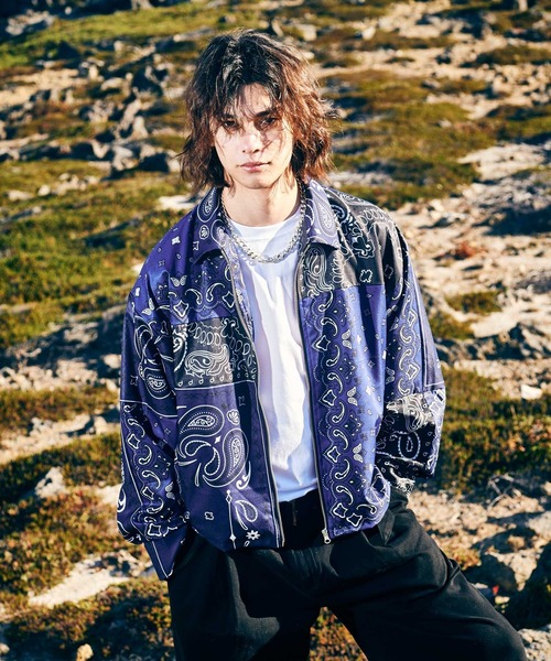 glamb ブルゾン アウター Big Paisley Blouson / ビッグ