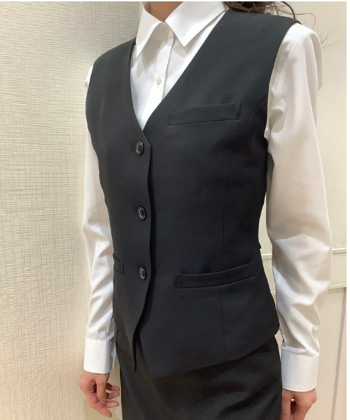 ベスト ジレ オフィス向け ベーシックベスト レディース