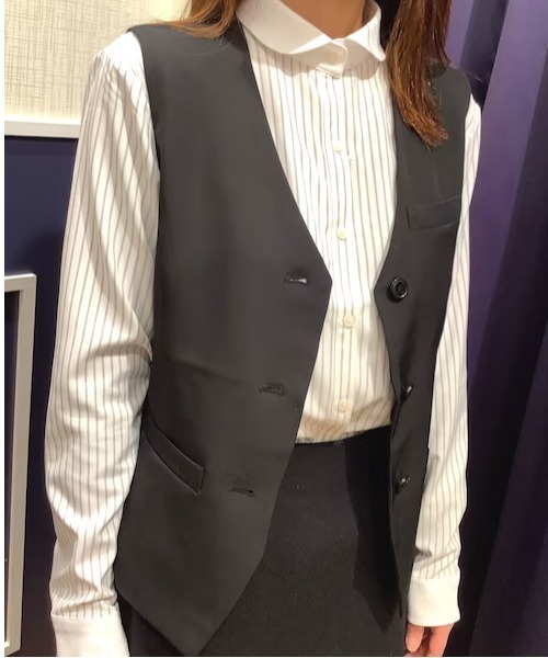 ベスト ジレ オフィス向け ベーシックベスト レディース BRICK HOUSE by TOKYO SHIRT ベスト ジレ オフィス向け