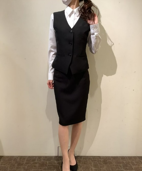 ベスト ジレ オフィス向け ベーシックベスト レディース BRICK HOUSE by TOKYO SHIRT ベスト ジレ オフィス向け
