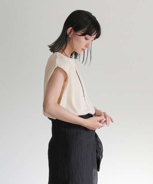 select MOCA（セレクトモカ） tシャツ ワッフルフレンチスリーブ