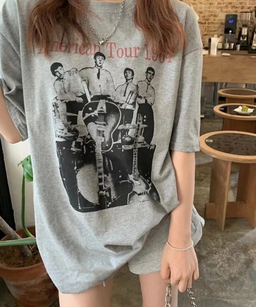tシャツ ロゴT「オーバーサイズ」 レディース Achic tシャツ オーバーサイズロゴTシャツ レディース