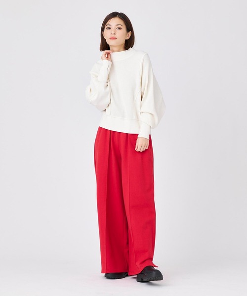 セール カットソー ミルクフェド MILKFED ワッフル フレア トップ WAFFLE FLARE TOP 03192321 レディース ラッフル MILKFED. セール カットソー ミルクフェド MILKFED ワッフル