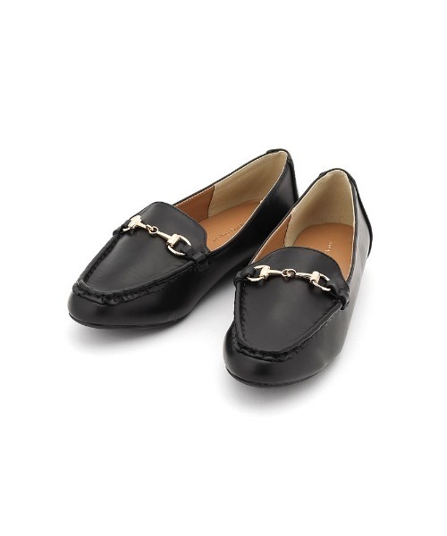 美品　ブラックローファー 金具付き　　38 美品 ブラックローファー 金具付き 38 ビットローファー 金具付き