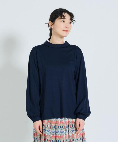 tシャツ ポンチロールカラープルオーバー レディース