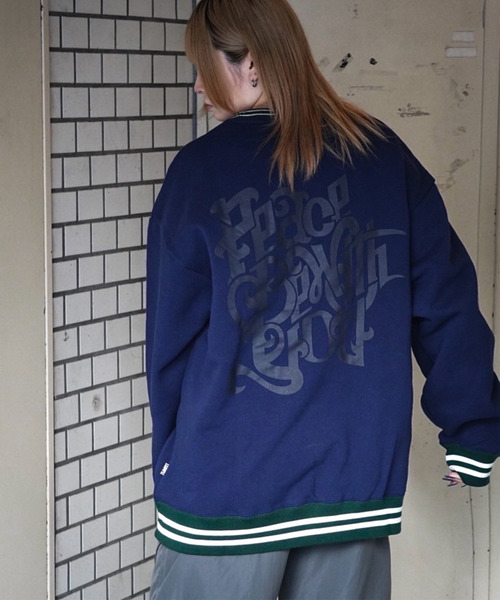 EXAMPLE トレーナー スウェット BLESSING WORLDS RIBCOLOUR CREWNECK 
