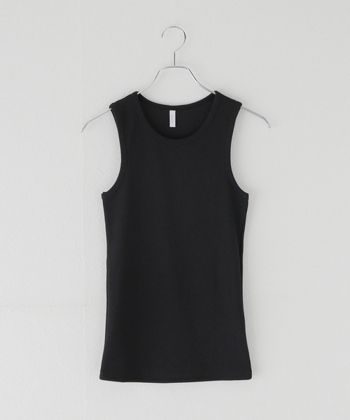 タンクトップ ノースリーブ 「Munich/ミューニック」stretched polyester rib レディース